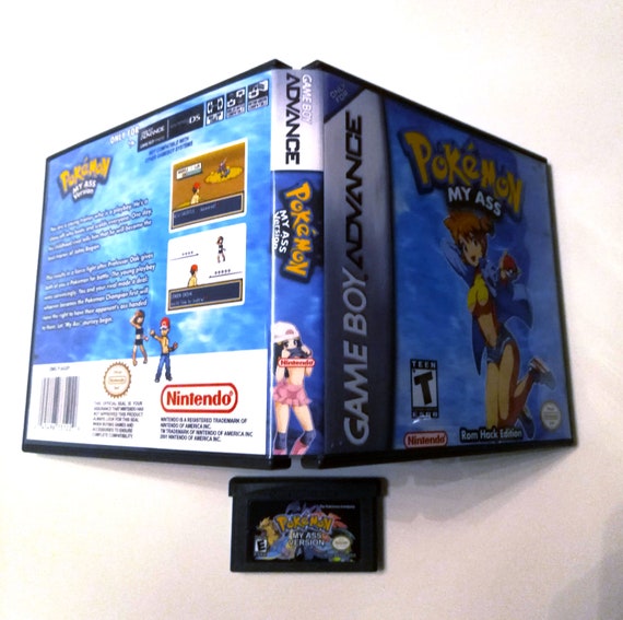 Pokemon My Ass Version Gameboy Advance Rom Hack Gba Custom Case And Game