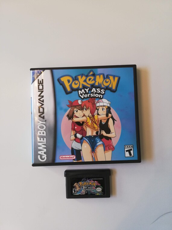 Pokemon My Ass Rom Fan Hack Custom Game Boy Advance Game Case And Cartridge