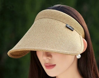 Straw visor, Sun visor hat, Sport visor, Visor for women’s, Adjustable visor, Wide brim sun visor, Summer hat, Beach hat, Gardening hat