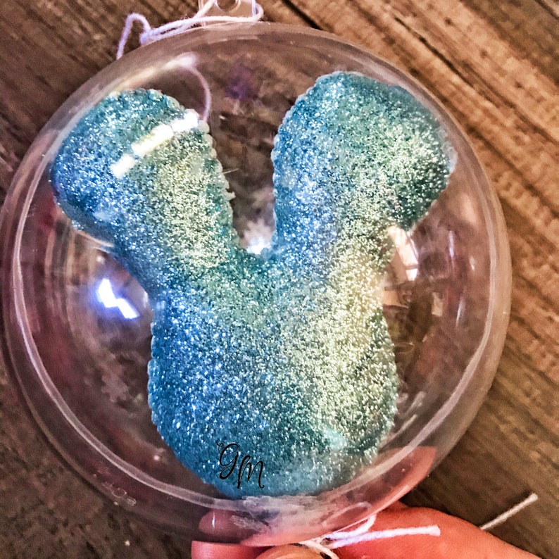 3D Glitter Mickey Balloon Ornament image 4