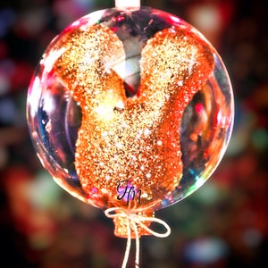 3D Glitter Mickey Balloon Ornament image 1