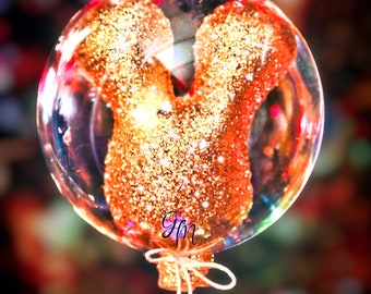 3D Glitter Mickey Balloon Ornament