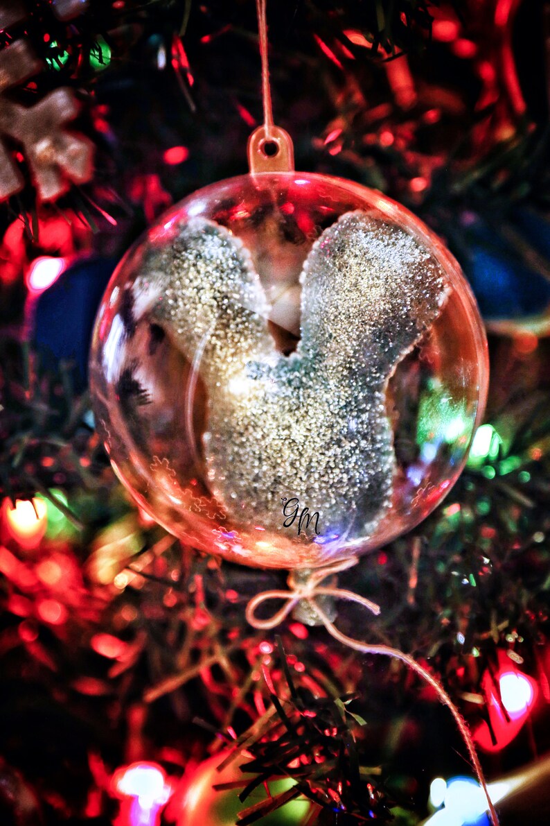 3D Glitter Mickey Balloon Ornament image 3