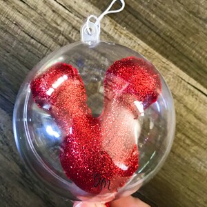 3D Glitter Mickey Balloon Ornament image 7