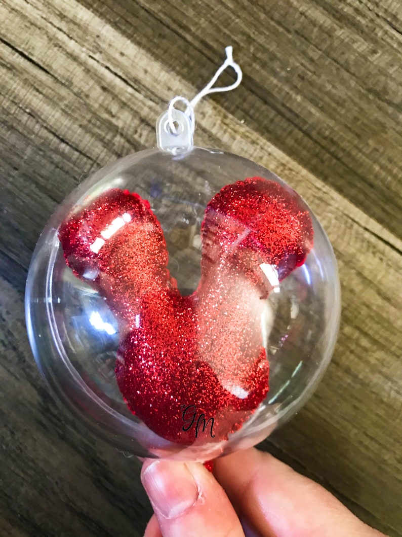 3D Glitter Mickey Balloon Ornament image 7