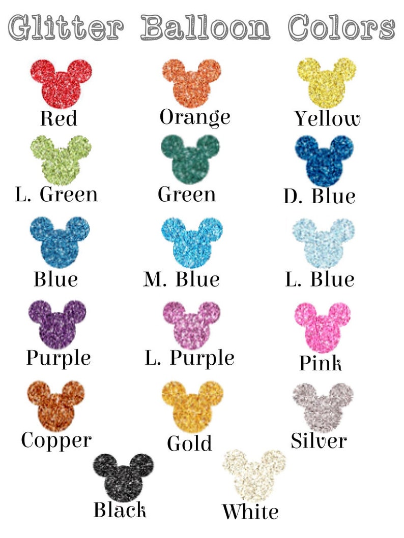 3D Glitter Mickey Balloon Ornament image 9