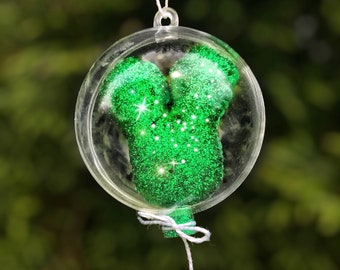 3D Mini Glitter Mickey Balloon Ornament