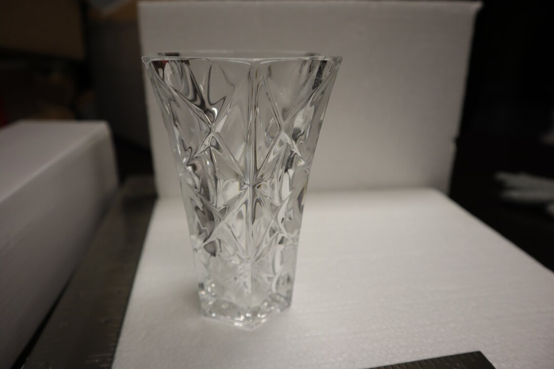 Crystal Vase No Markings Etsy
