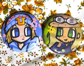 Johny's Crazy Journey 1.5" Pinback Anime Buttons