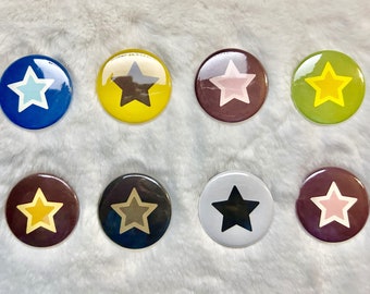 Y2k Grunge Star Pinback Buttons 1.5 Inch Bag Decoration