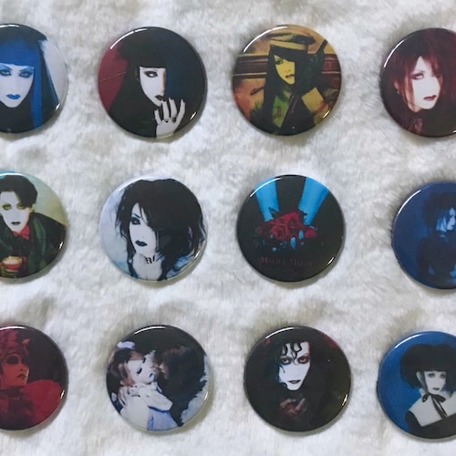 Malice Mizer 1.5 Inch Pinback Buttons V-kei Visual Kei Mana Sama