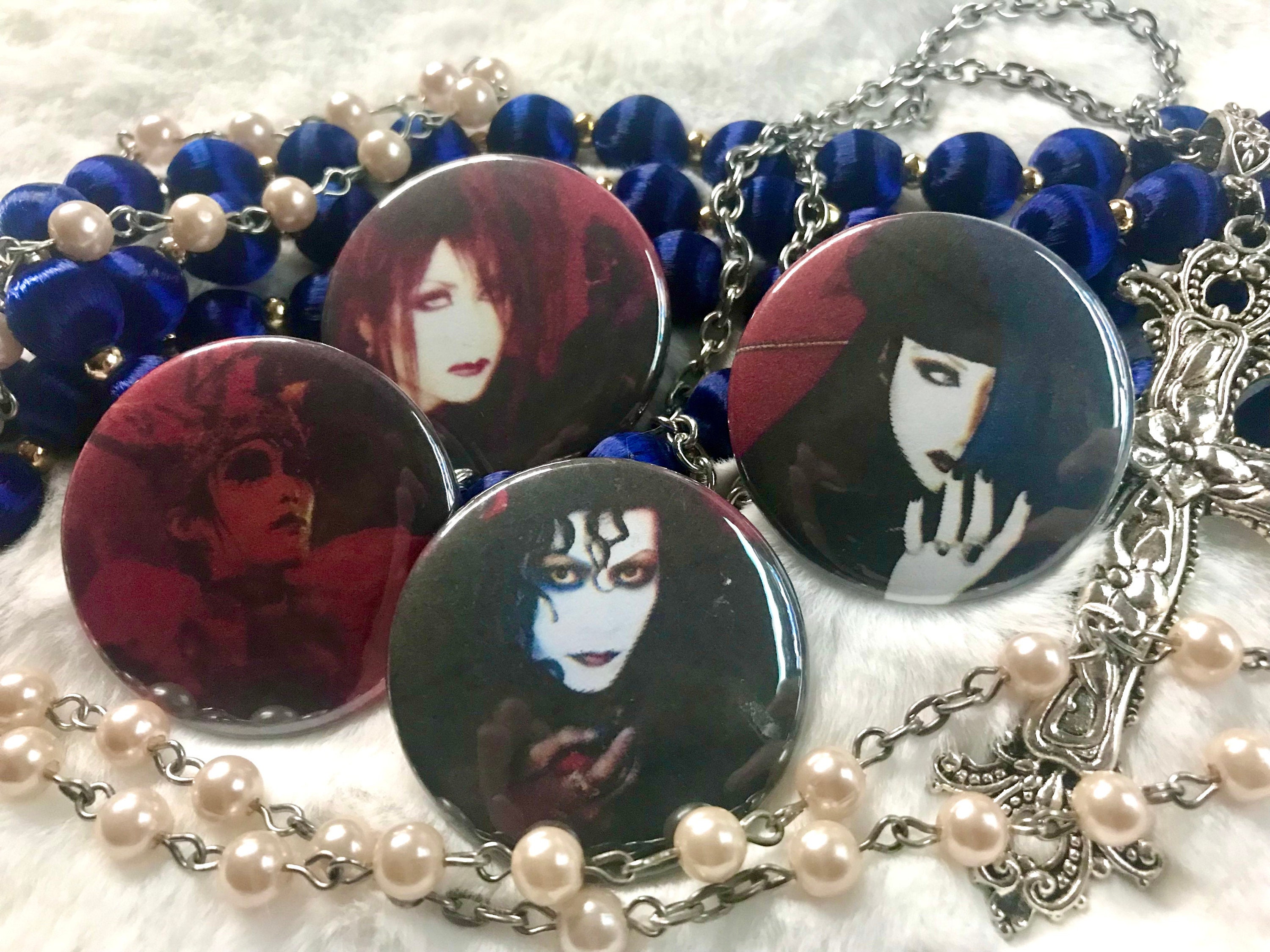 Malice Mizer 1.5 Inch Pinback Buttons V-kei Visual Kei Mana Sama
