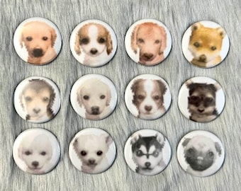 Pixel Puppies Y2k Nostalgia 1.5" Pinback Buttons Kawaii