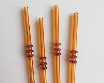 Reusable Glass Straw, Eco friendly Straws, Water Glass,Vintage Glass