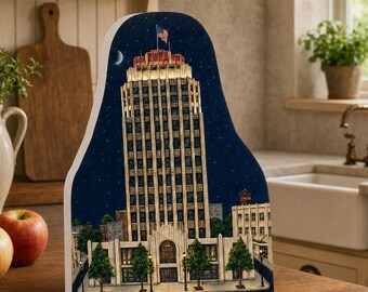 PPL Building  Replica, Allentown PA Landmark, Handmade Architectural Keepsake