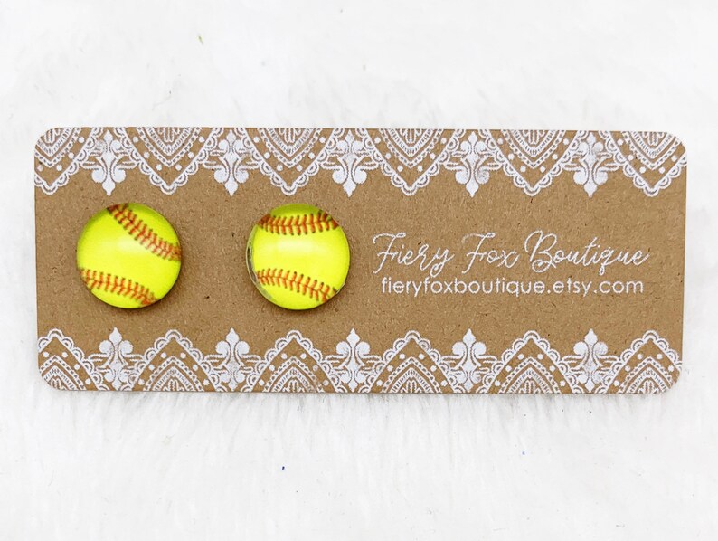 Softball Earrings