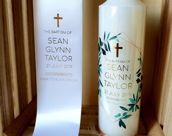 baptism candles ideas