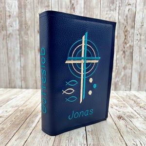 Funda para himnario de símil piel, Comunión, Regalo de comunión, para todas las diócesis