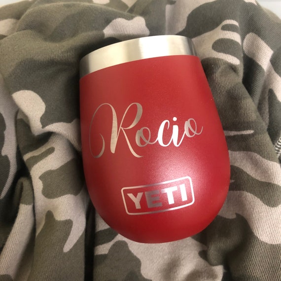 yeti wine tumbler engraved