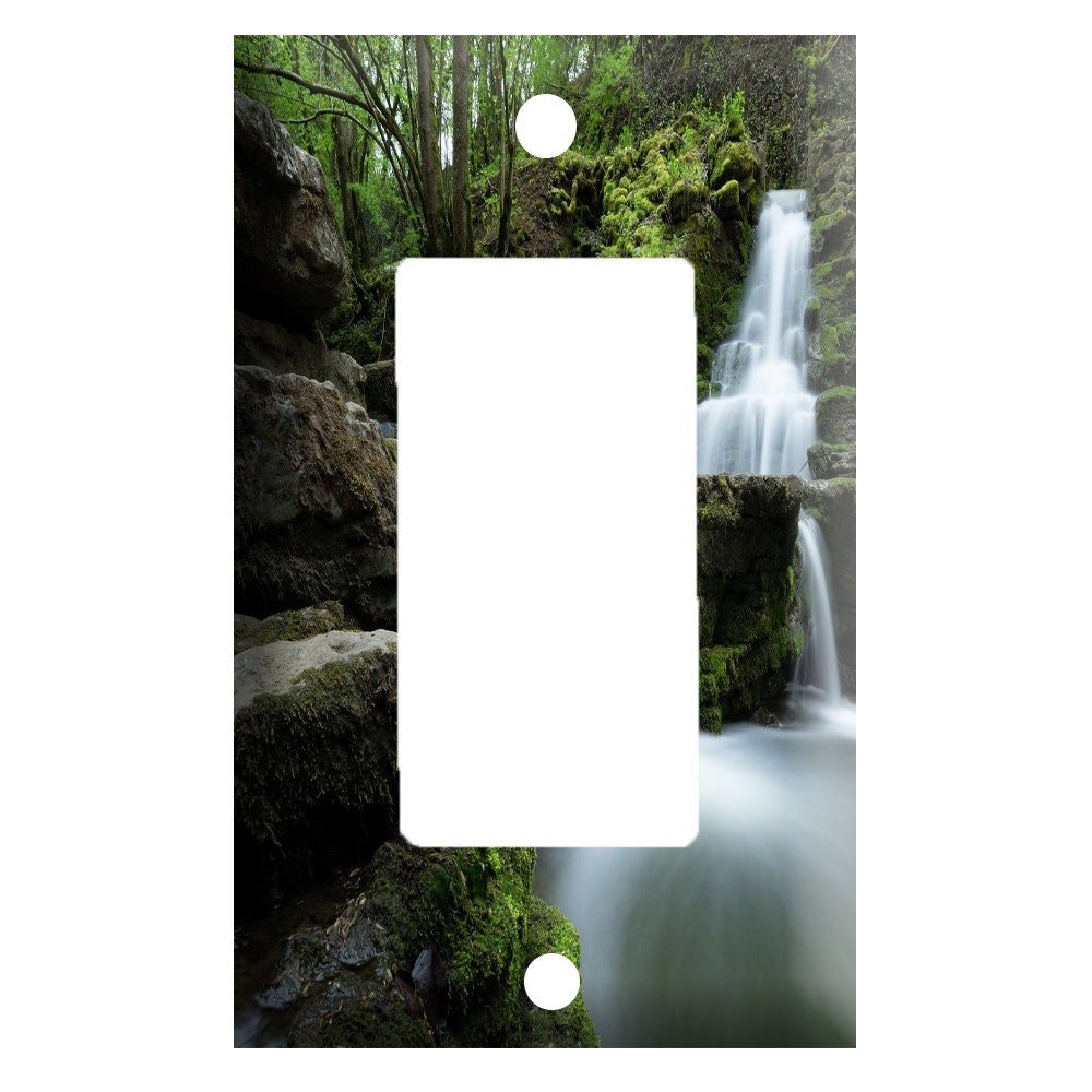 Waterfall in Forest ~ Decorative Plastic Light Switch Cover Plate - Etsy
