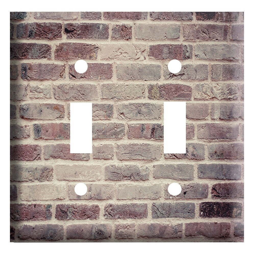 Brick Wall Plate, Single Toggle Light Switch Cover for Kids Bedroom