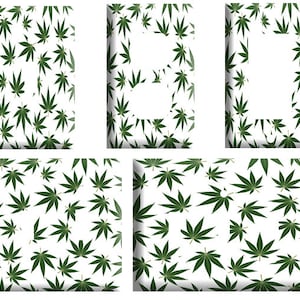 Marijuana leaf 7 design, Decorative Plastic Light Switch Cover Plate, Single Toggle, Duplex Outlet, 2 gang, or GFCI