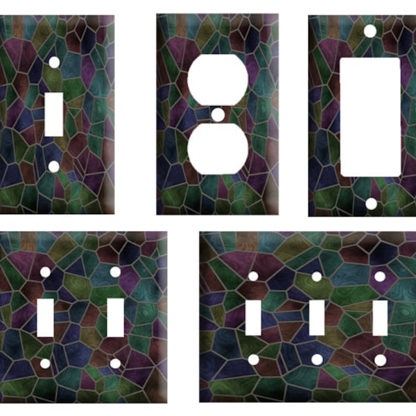 Stained Glass Switch Plate Covers Etsy