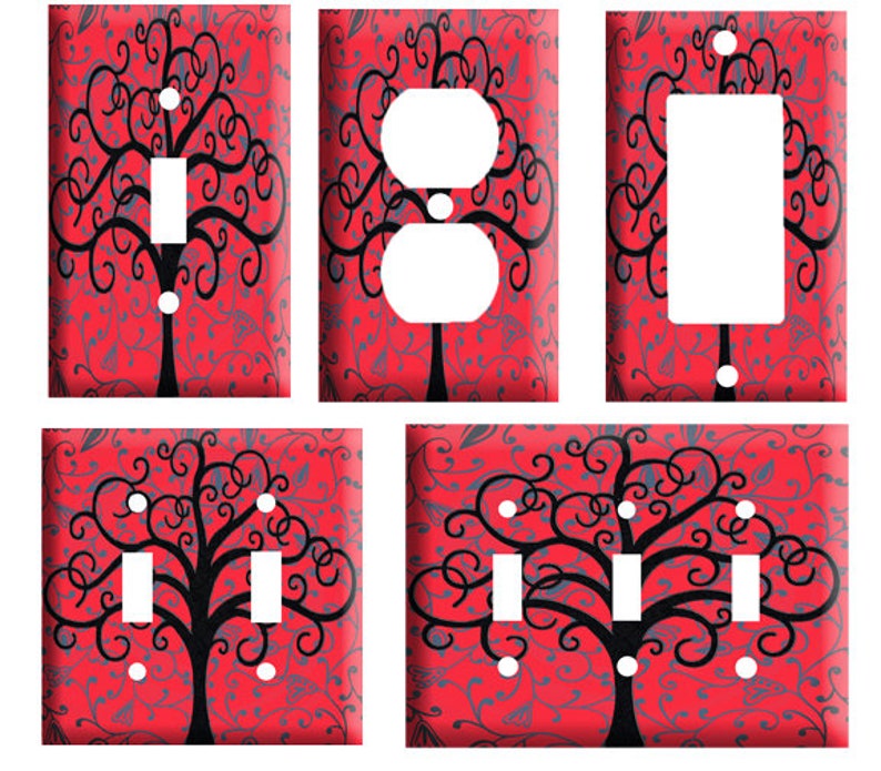 Socket style Light switch Featuring Tree of Life