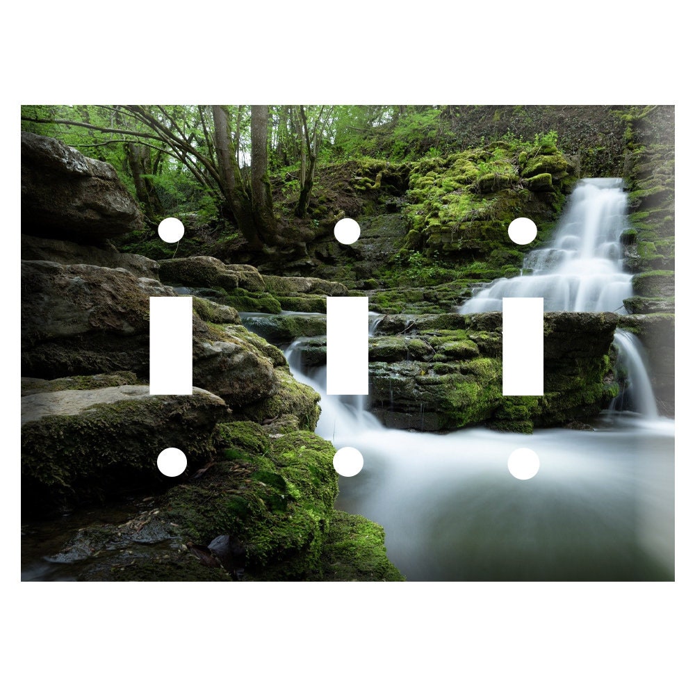 Waterfall in forest Decorative Plastic Light Switch Cover | Etsy