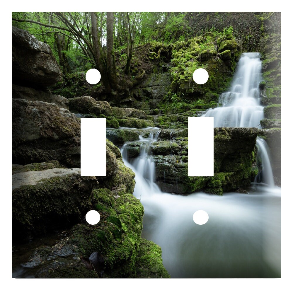 Waterfall in forest Decorative Plastic Light Switch Cover | Etsy