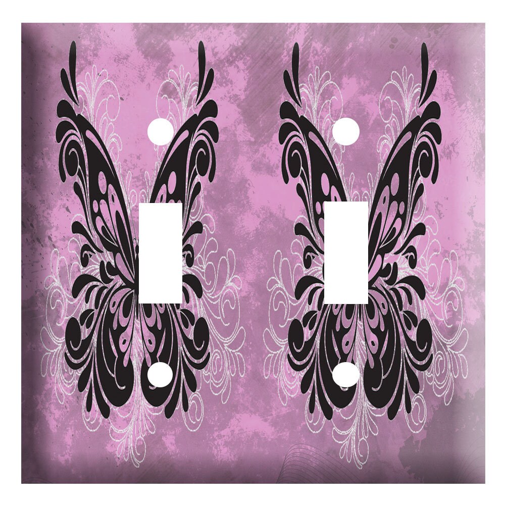 Butterfly overlay pink Decorative Light Switch Cover Plate Etsy