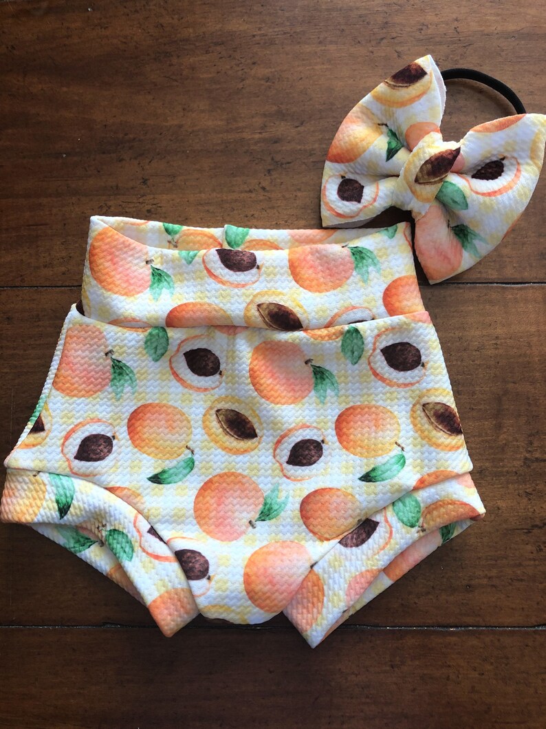 Peaches Baby Bummy Baby Girl clothes Summer time Bummies Etsy