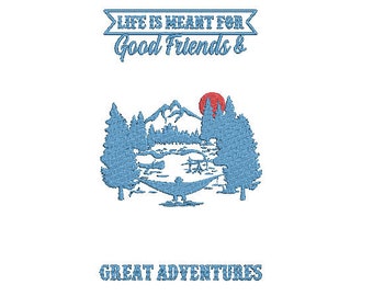 FRIENDSHIP MEME Embroidery Design (medium/large sizes) Embroidery Pattern - Machine Embroidery - Instant Download