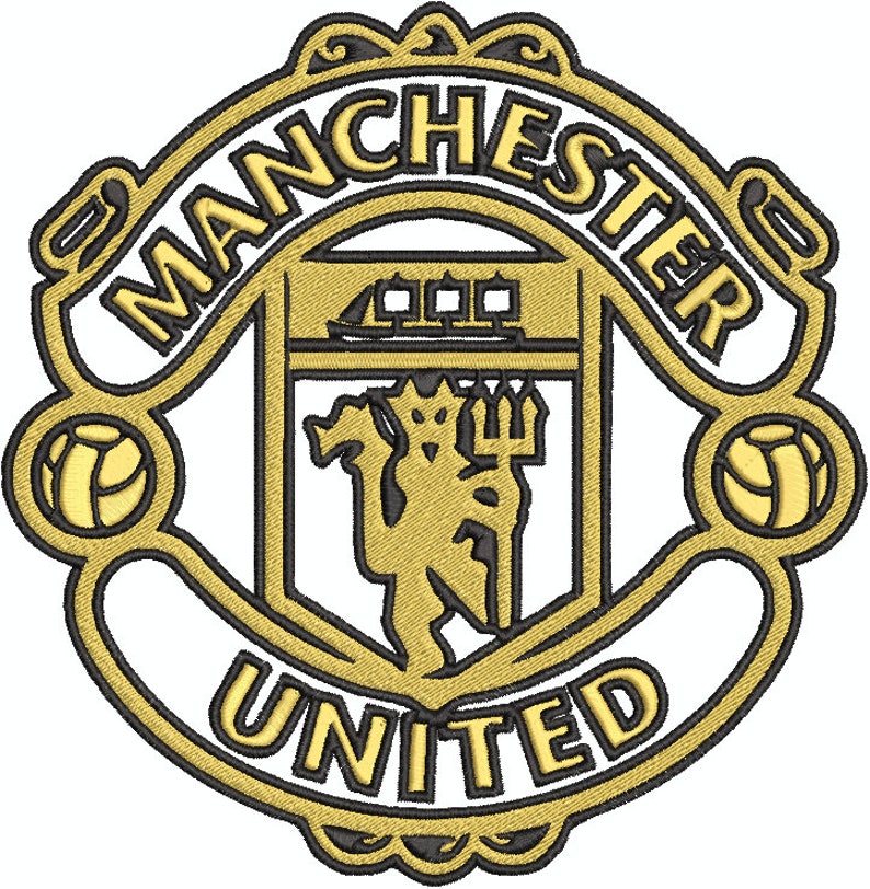 MANCHESTER UNITED CLUB Embroidery Design 211mm x 207mm Etsy