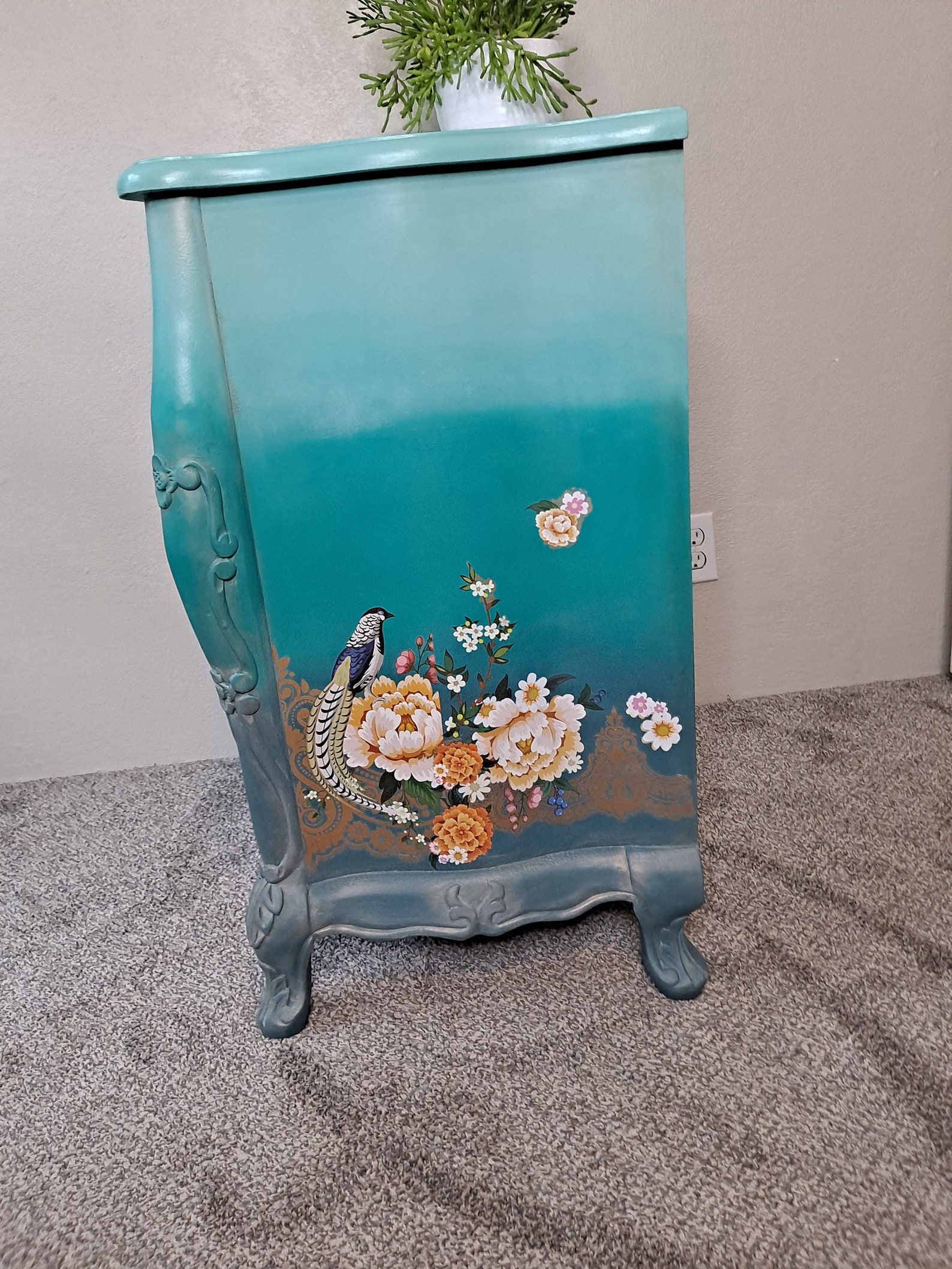 Small French Provincial 3 Drawer Dresser Etsy