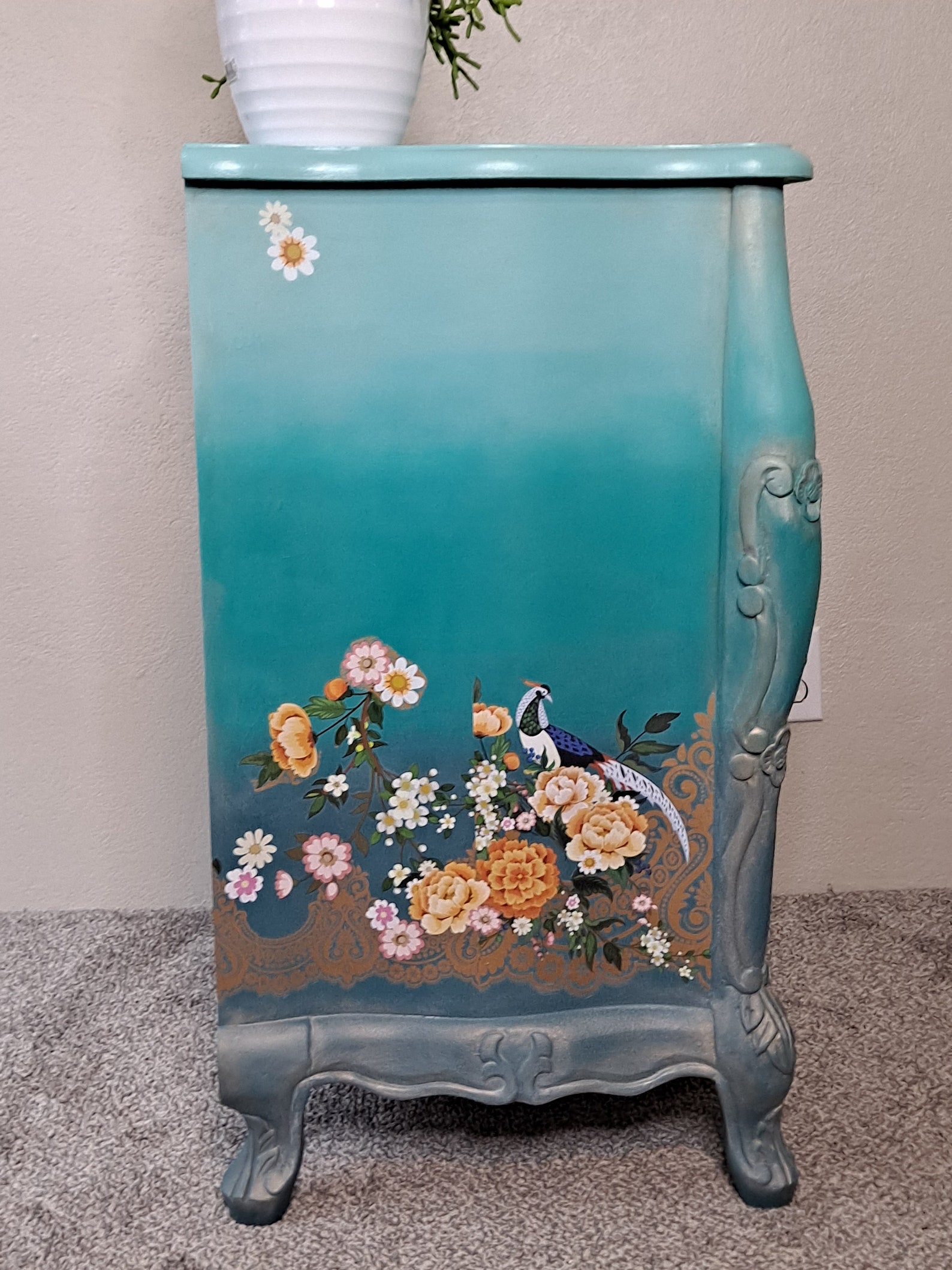 Small French Provincial 3 Drawer Dresser Etsy