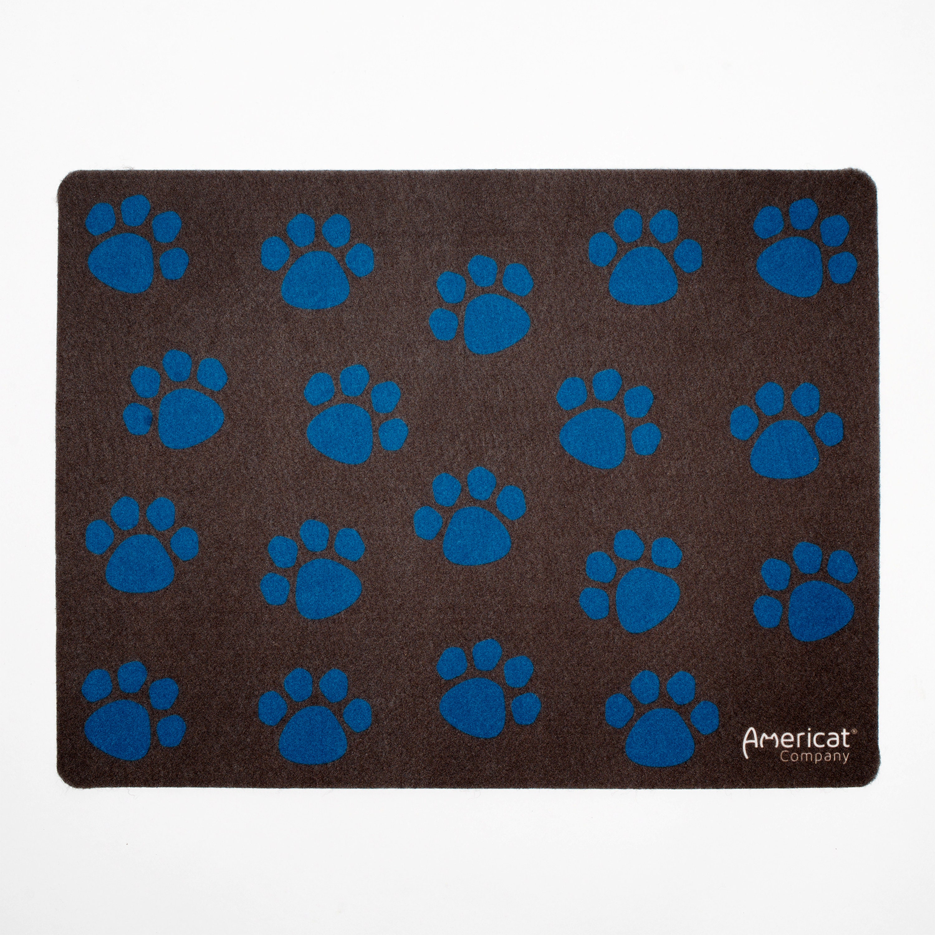 Americat Company Cat Feeding Mat for Food and Water Bowls - Machine Washable, Waterproof, Eco-Friendly, No-Slip, Made in USA Cat Placemat (cats)