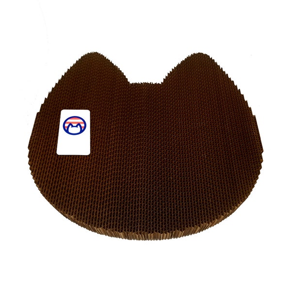 Cat Scratcher - Made in USA - Cat-Shaped Cardboard Scratch Pad - Durable, Heavy, Nontoxic, Made to Last Cat Furniture for Scratching
