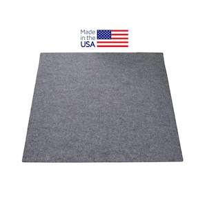 Kattenbakmat - Made in USA - kattenbakvulling onder kattenbak - machinewasbaar, waterdicht kattenbakdeken - grijs, pootafdrukken met structuur