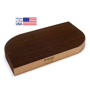 Rascador para gatos, fabricado en EE. UU., almohadilla rectangular de cartón para rascar, duradero, resistente, no tóxico, hecho para durar, muebles para gatos para rascar