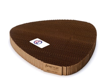 Corner Cat Scratcher - Made in USA - Cardboard Scratch Pad - Durable, Heavy, Nontoxic, Made to Last Cat Furniture for Scratching