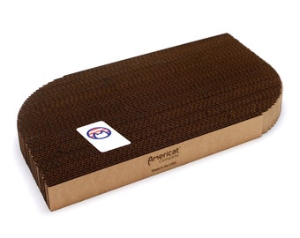 Cat Scratcher - Made in USA - Rectangular Cardboard Scratch Pad - Durable, Heavy, Nontoxic, Made to Last Cat Furniture for Scratching