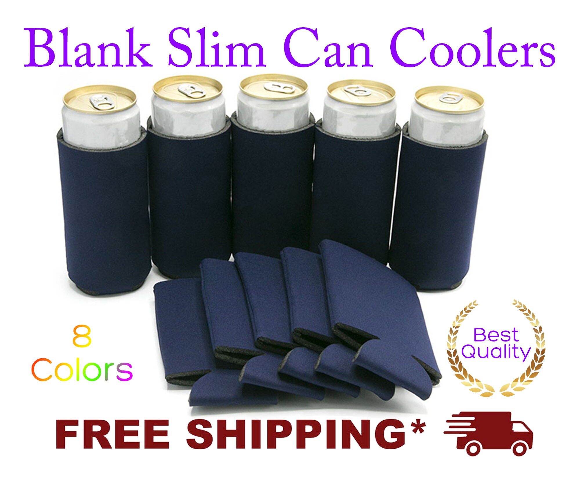 Slim Black Foam Can Cooler Blank Can Cooler Can Coolers for Etsy
