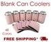 Blush Blank Can Cooler for Screen Printing Wedding Favors, Party Favors, DIY craft, Sublimation Can Cooler 