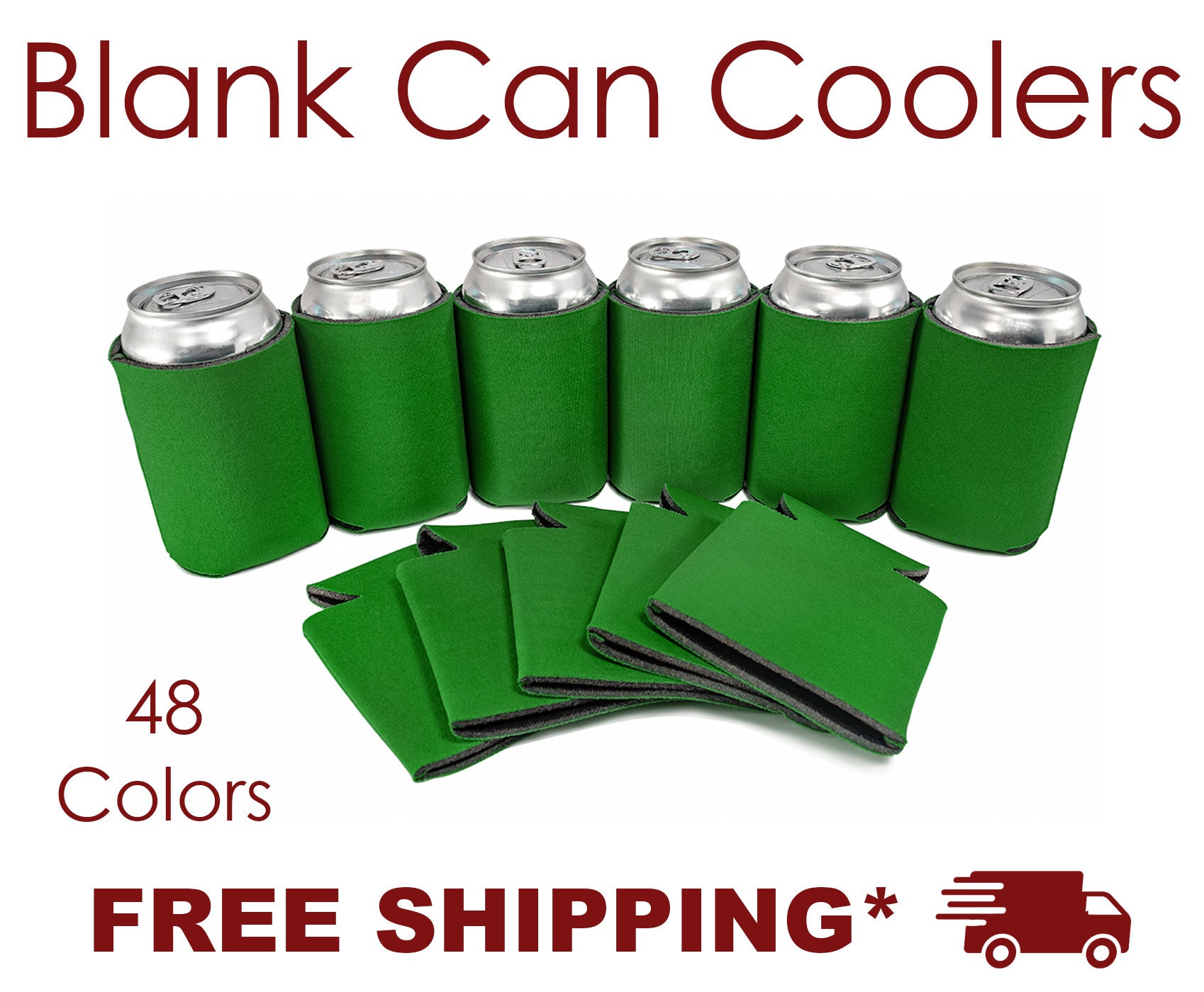 Kelly Green Foam Can Cooler Blank Can Cooler Can Coolers for Etsy