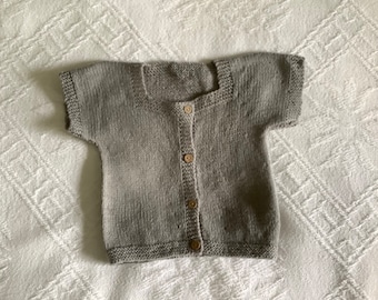 Baby boy gray sweater vest