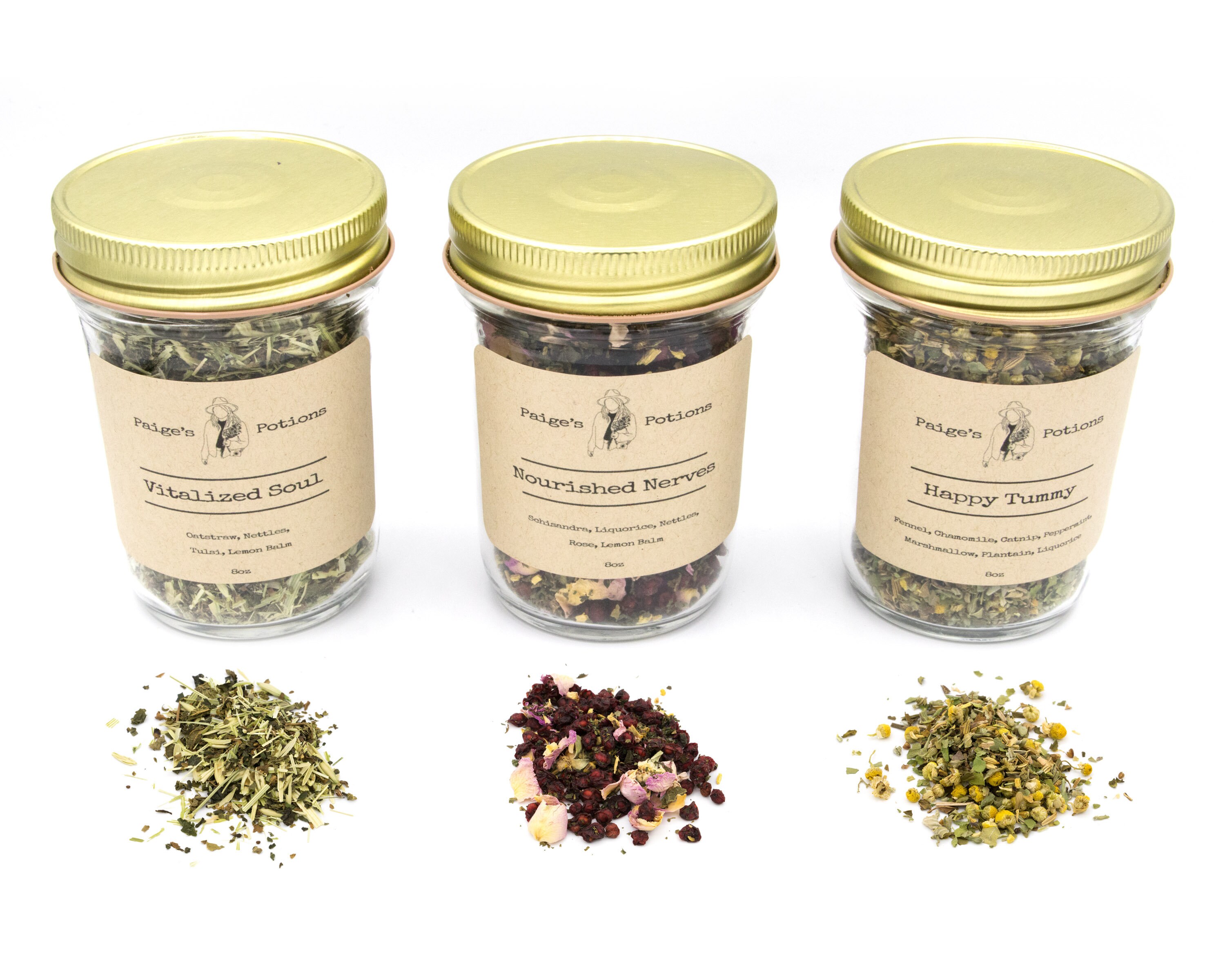 Nourished Nerves Herbal Tea Handcrafted 100 Organic Etsy