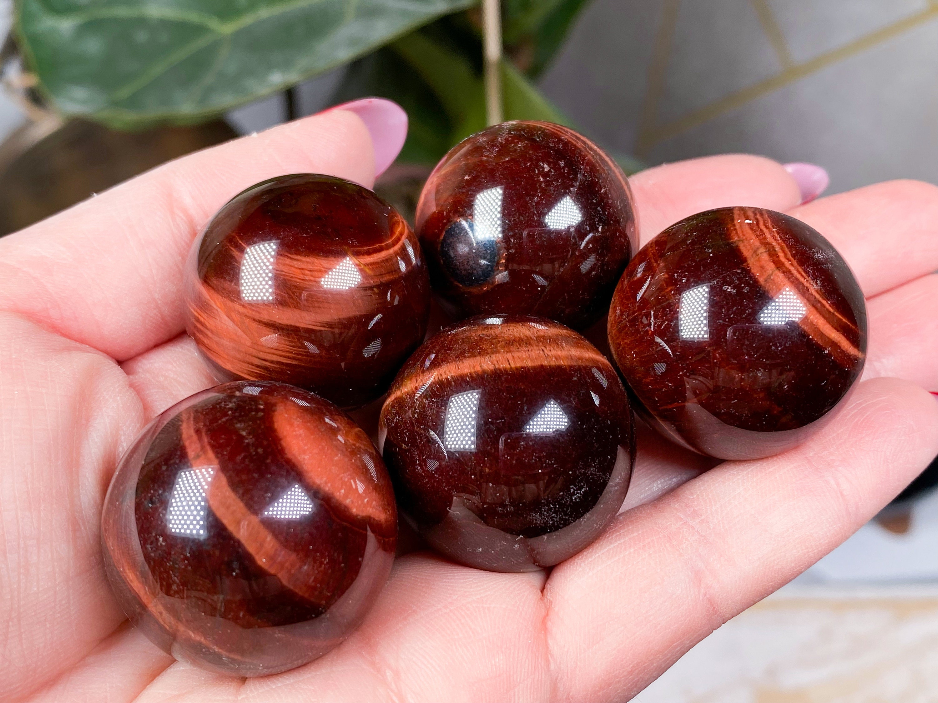 Red Tigers Eye Spheres Red Tigers Eye Spheres