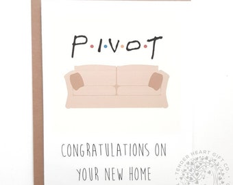 Funny Rude house warming card moving home haunted friends mate new flat boy