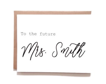Future Mrs Card - Etsy